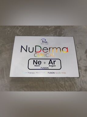 NuDerma Clinical Skin Therapy Wand - White with Holographic Accents